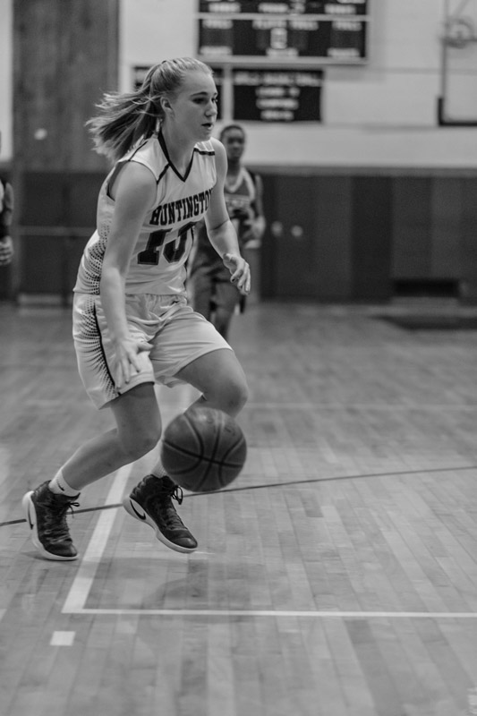 Katie Seccafico playing basketball