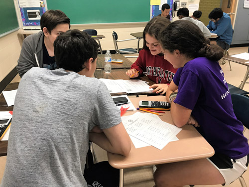 Math Honor Society members