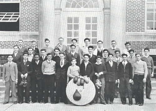 Huntington High School's boxing and wrestling club in 1934.