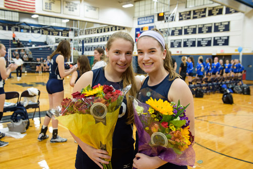 Huntington seniors Lindsay Saginaw and Julia Rogan.