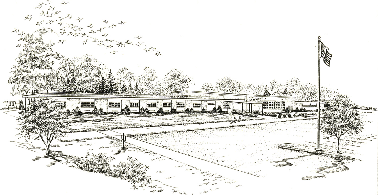 sketch of Nathaniel Woodhull School