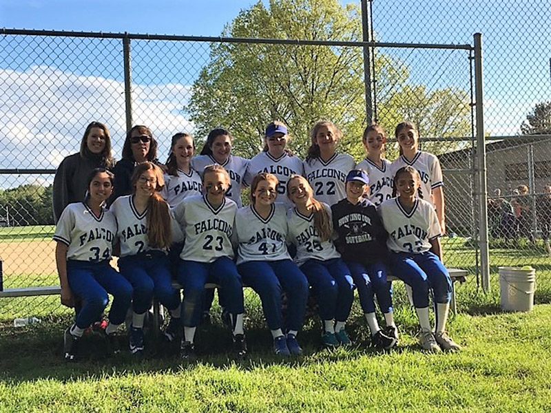 Finley softball players and coaches