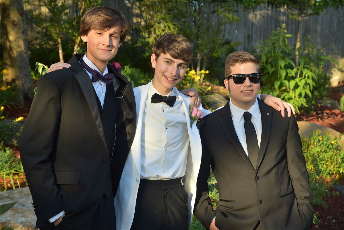 young men at the prom