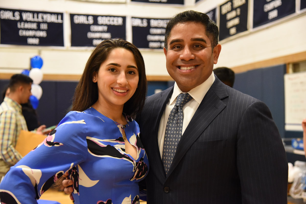 Sabrina Palacios with her dad, Xavier