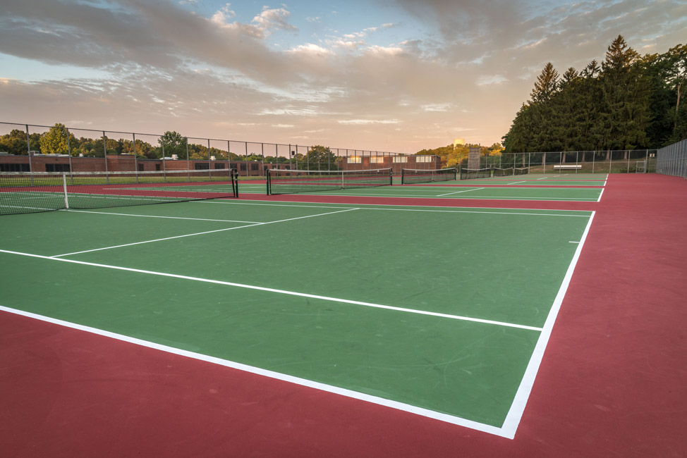 tennis courts