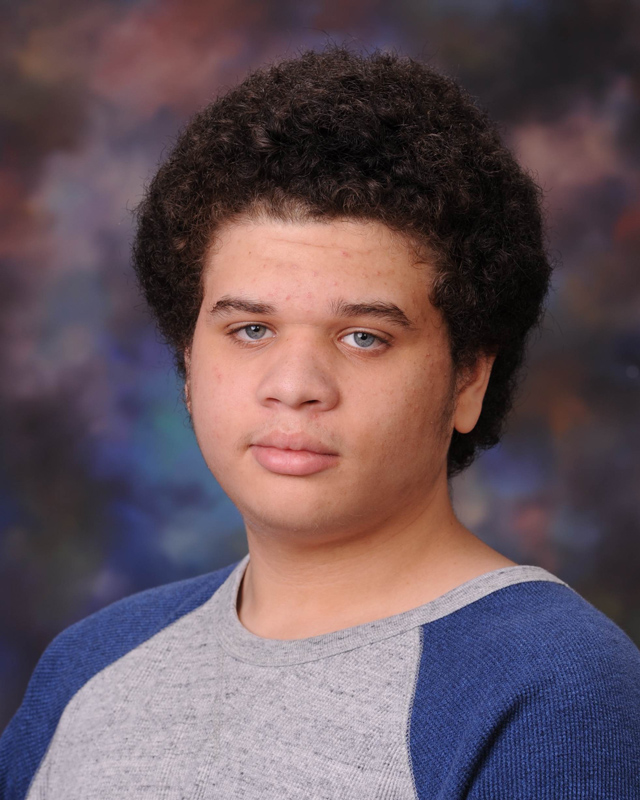 Senior Michael Bradford is the 2018 Huntingtonian's chief designer.