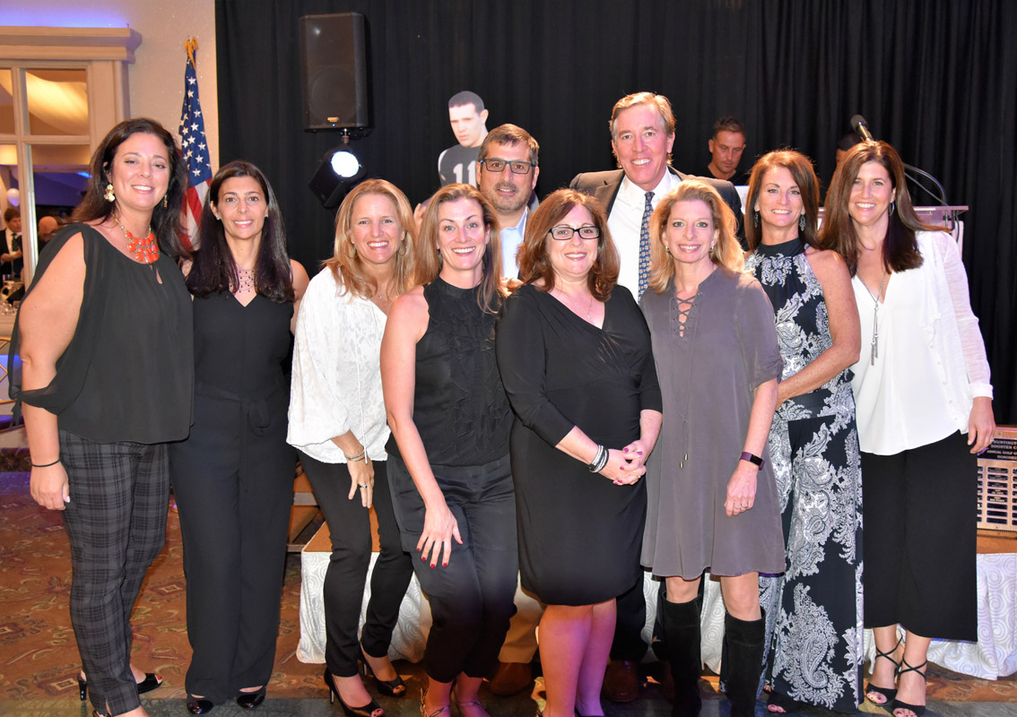 Huntington Booster Club executive board members at the gala.