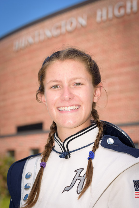 Adina Kirkland is the Blue Devil band's field major