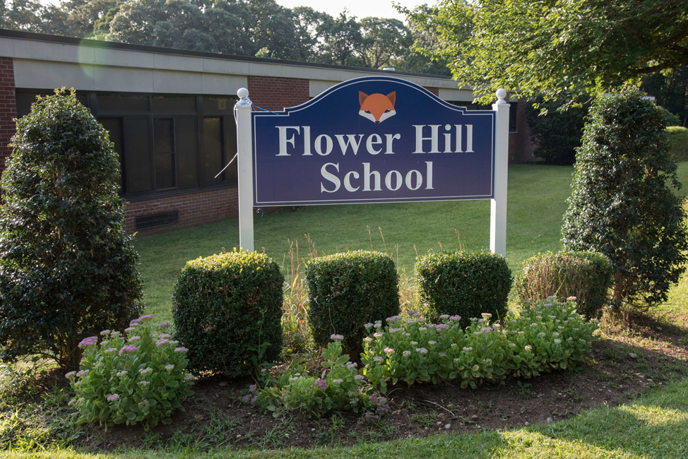 Flower Hill Primary School sign