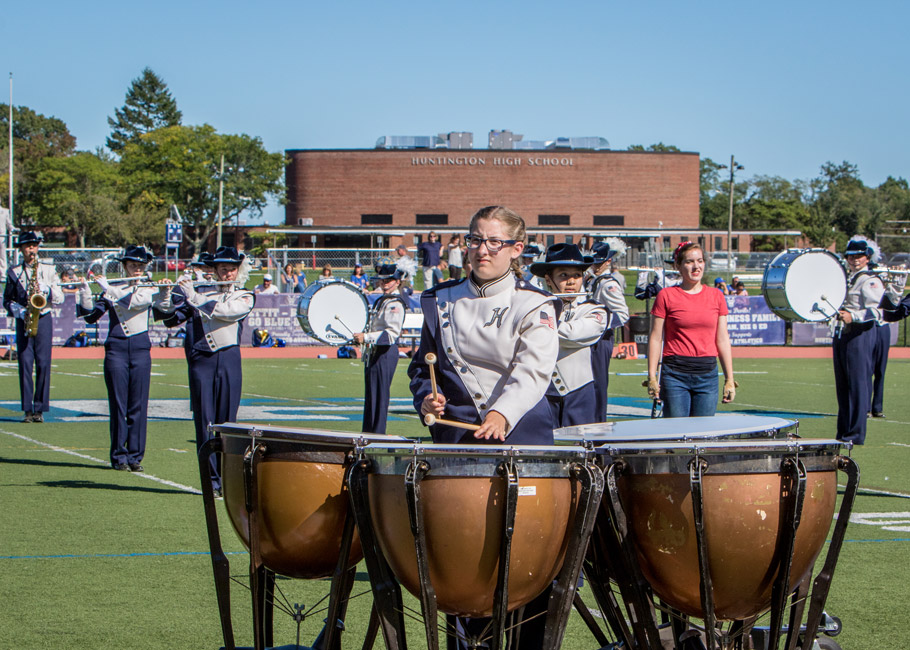 Blue Devil marching band kettle drum