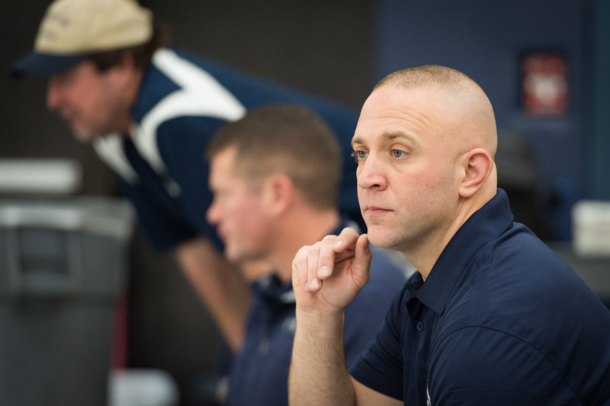 Louis R. Giani is now in his second season as the Huntington varsity wrestling tam's head coach. (Darin Reed photo.)