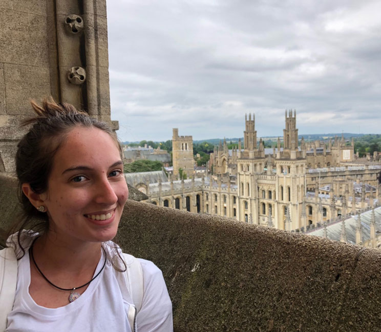 Huntington junior Kate Sheran studied in the Oxford Tradition program at Pembroke College at Oxford University 