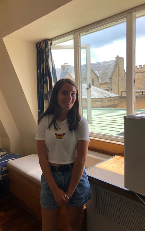 Huntington junior Kate Sheran studied in the Oxford Tradition program at Pembroke College at Oxford University