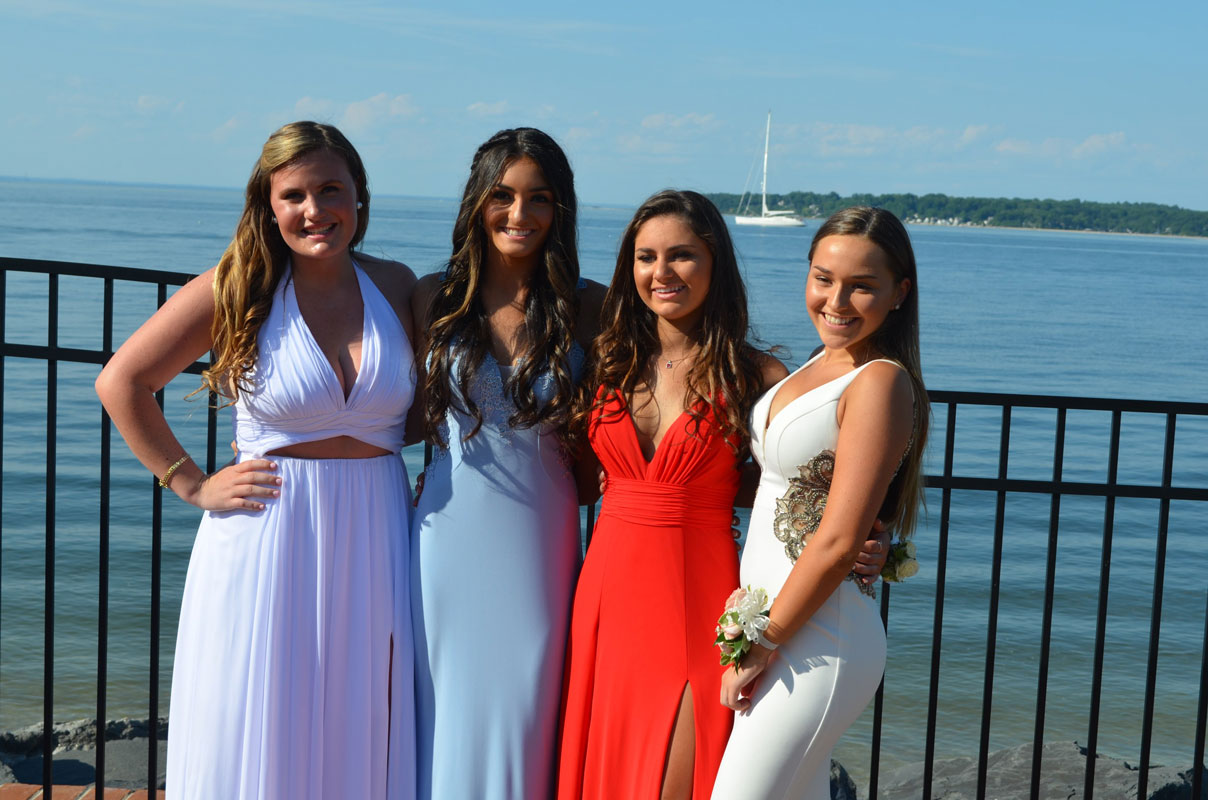 Madison Buchholtz (second from left) with her closest friends.