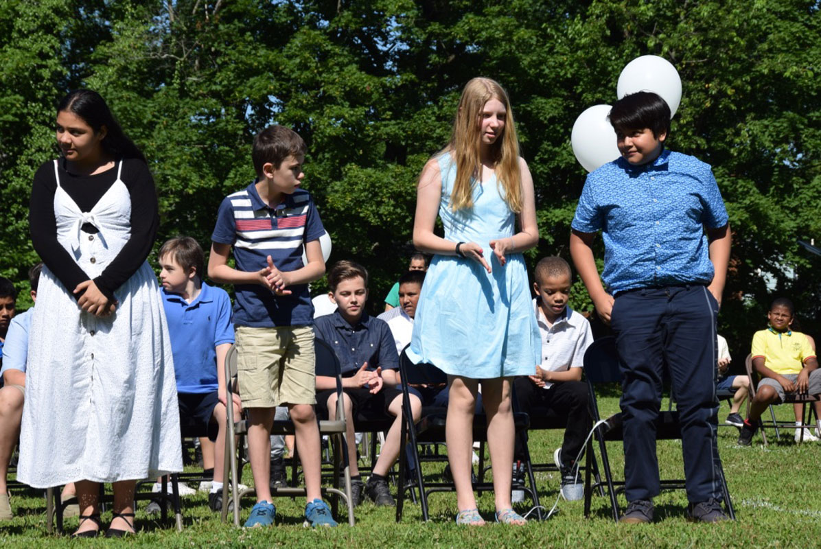 The Woodhull School sixth graders are an exceptionally proud group of young people 