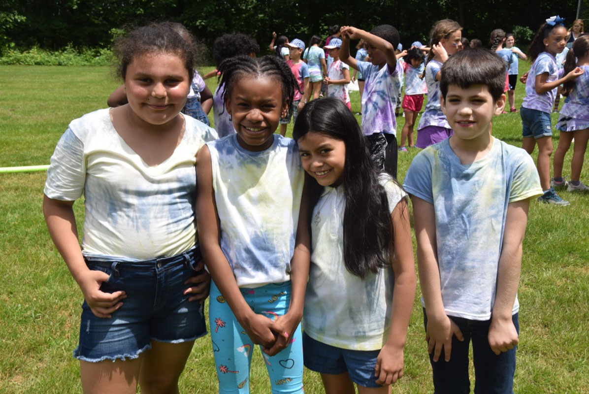 A group of Woodhull Intermediate School students at last year's Field Day.