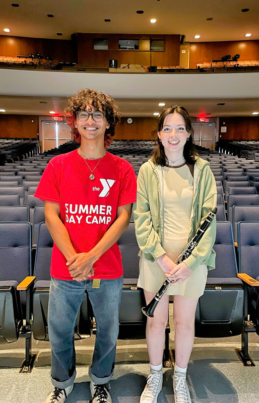  All-County musicians Samuel James and Cecilia Kye. 