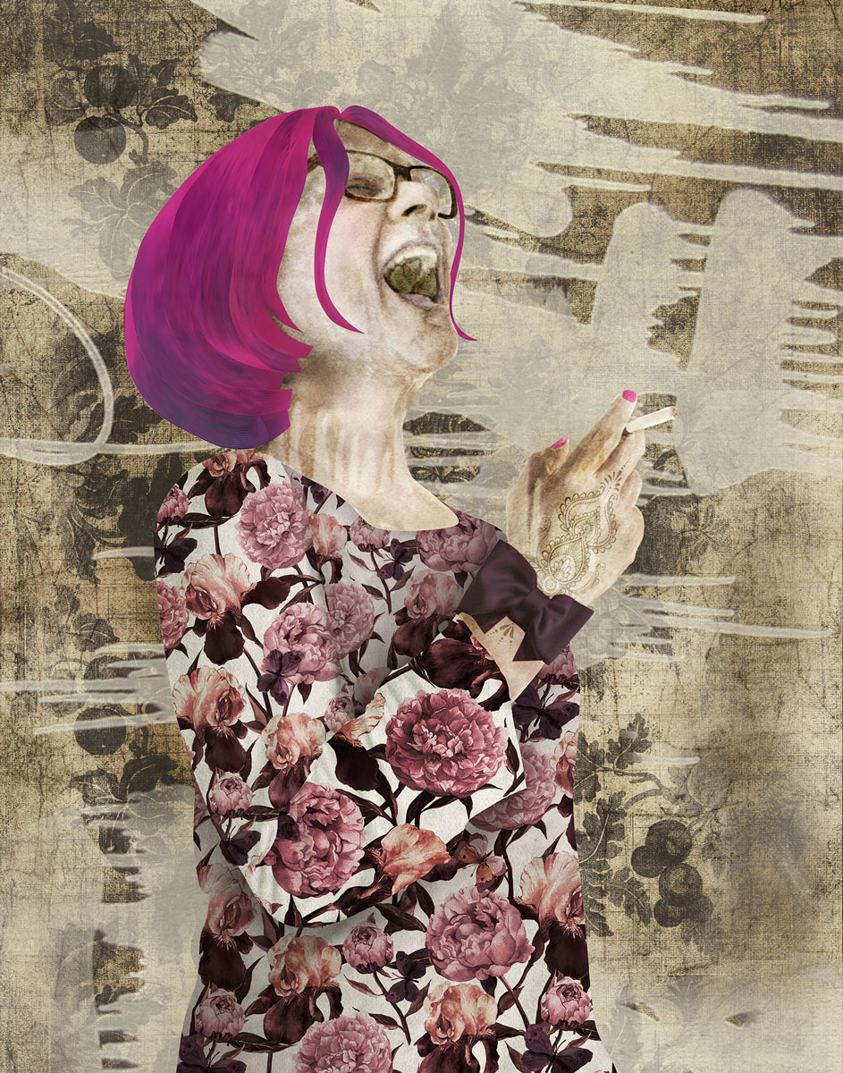 Kasmira Mohanty's mixed media piece titled Tula.