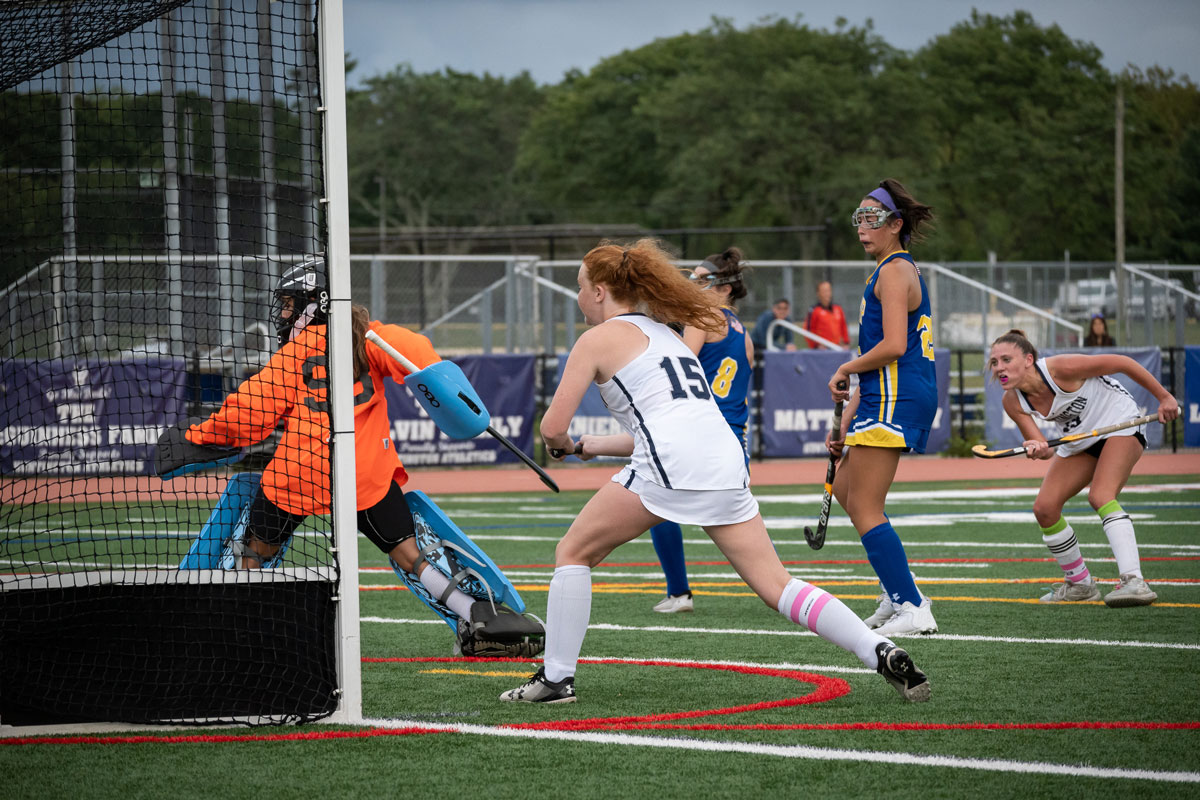 Senior Grace Agrillo scored the game winning goal in overtime.