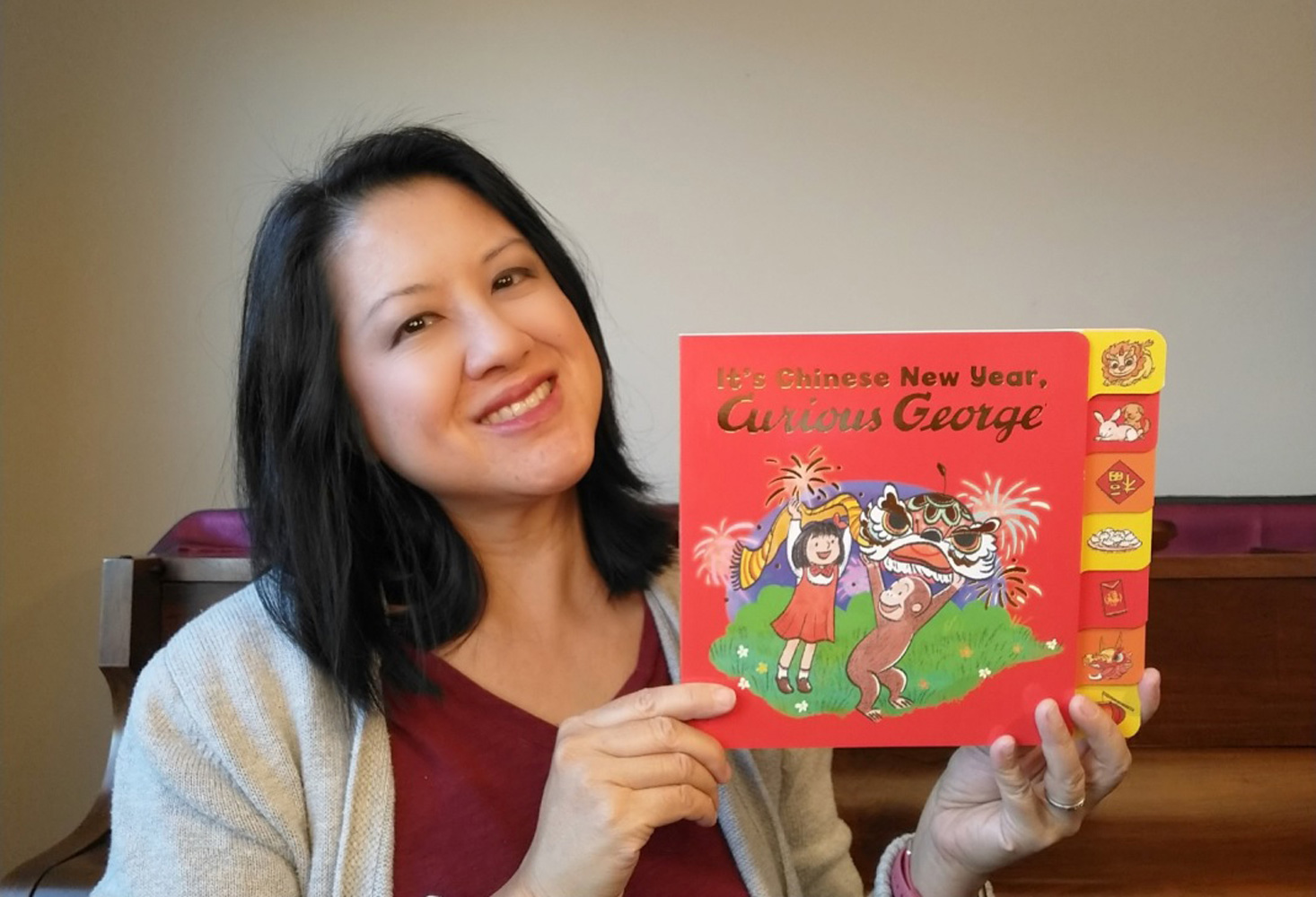  Children's picture book author Maria Wen Adcock visited Washington Primary School.  