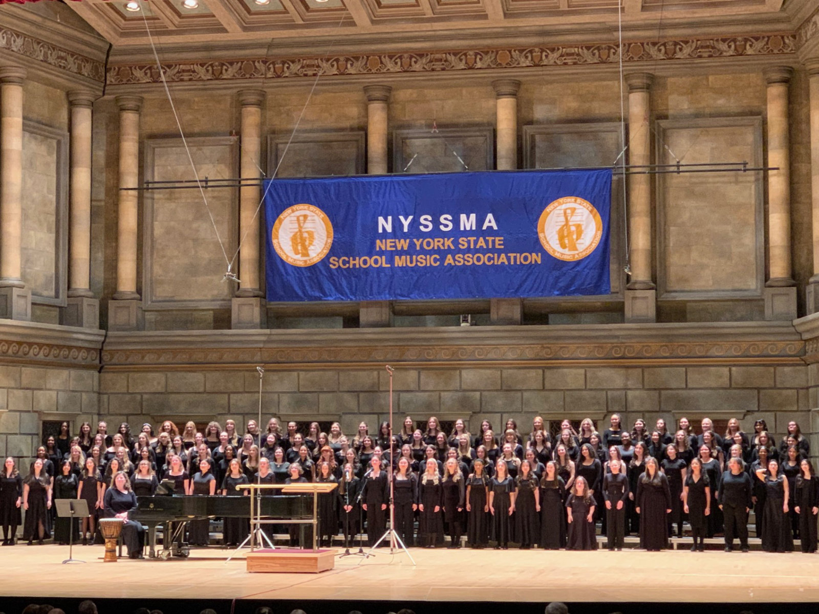  The NYSSMA All-State treble chorus at Kodak Hall in Rochester./