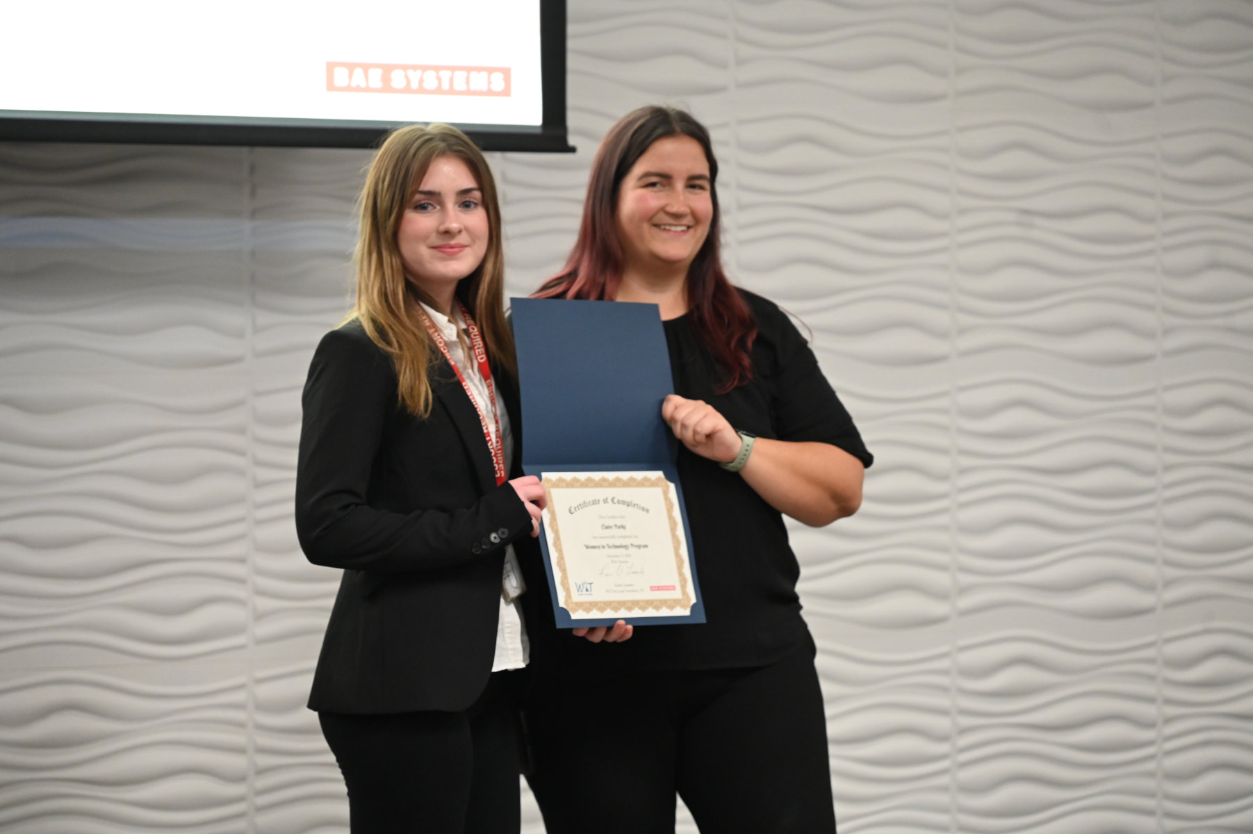  Huntington junior Claire Parks graduated from BAE Systems' Women in Technology program  