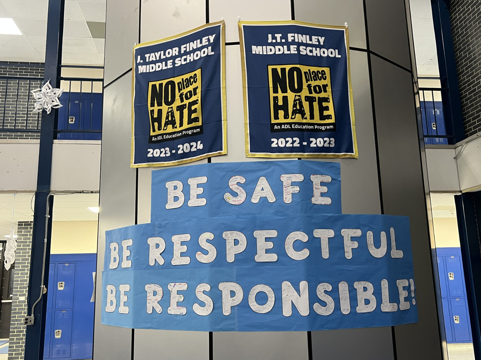  Finley's No Place for Hate club is promoting universal human rights throughout December.  