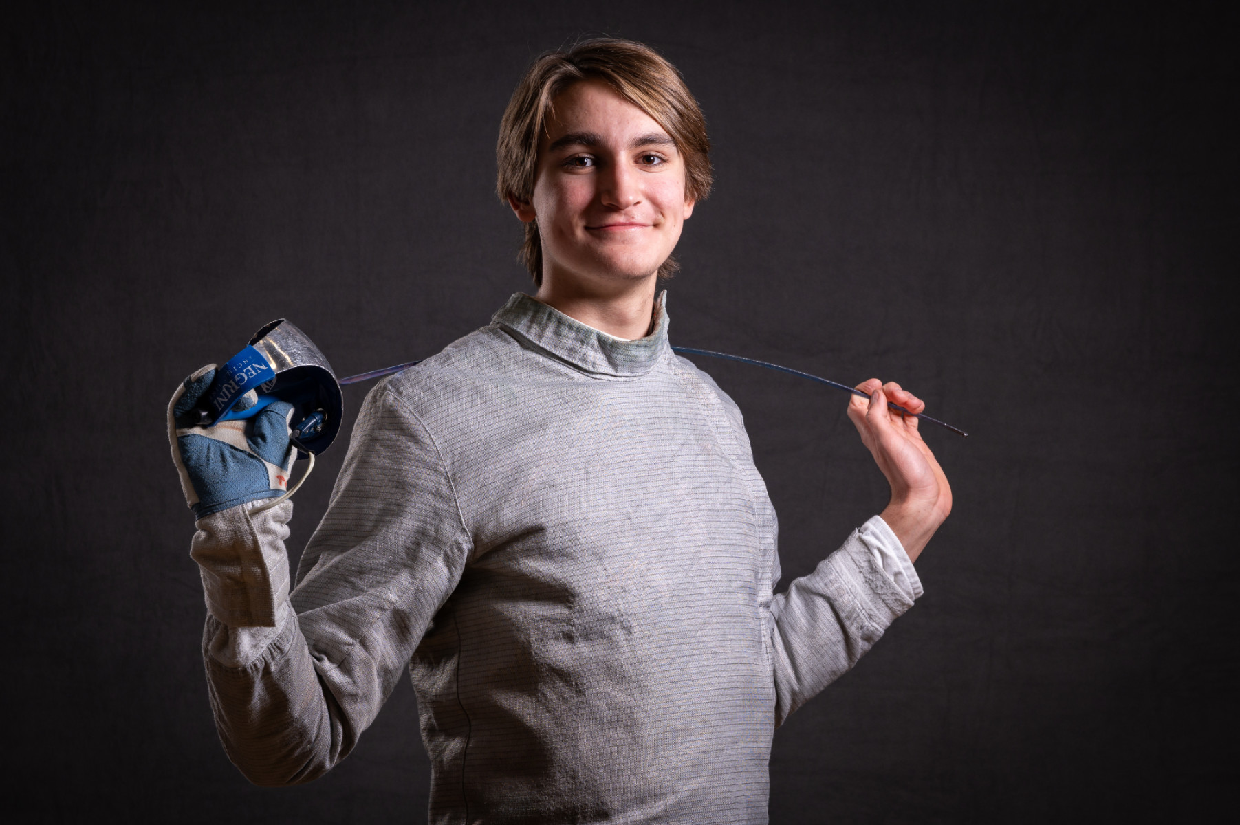  Benjamin Edgar-McNerney has been a spledid fencer for the Blue Devils (Darin Reed and Rachel Learned photo.)  