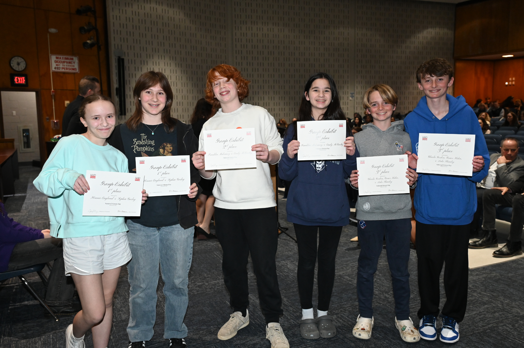  Junior Division honorees in Huntington UFSD's National History Day initiative submitted exceptional projects  