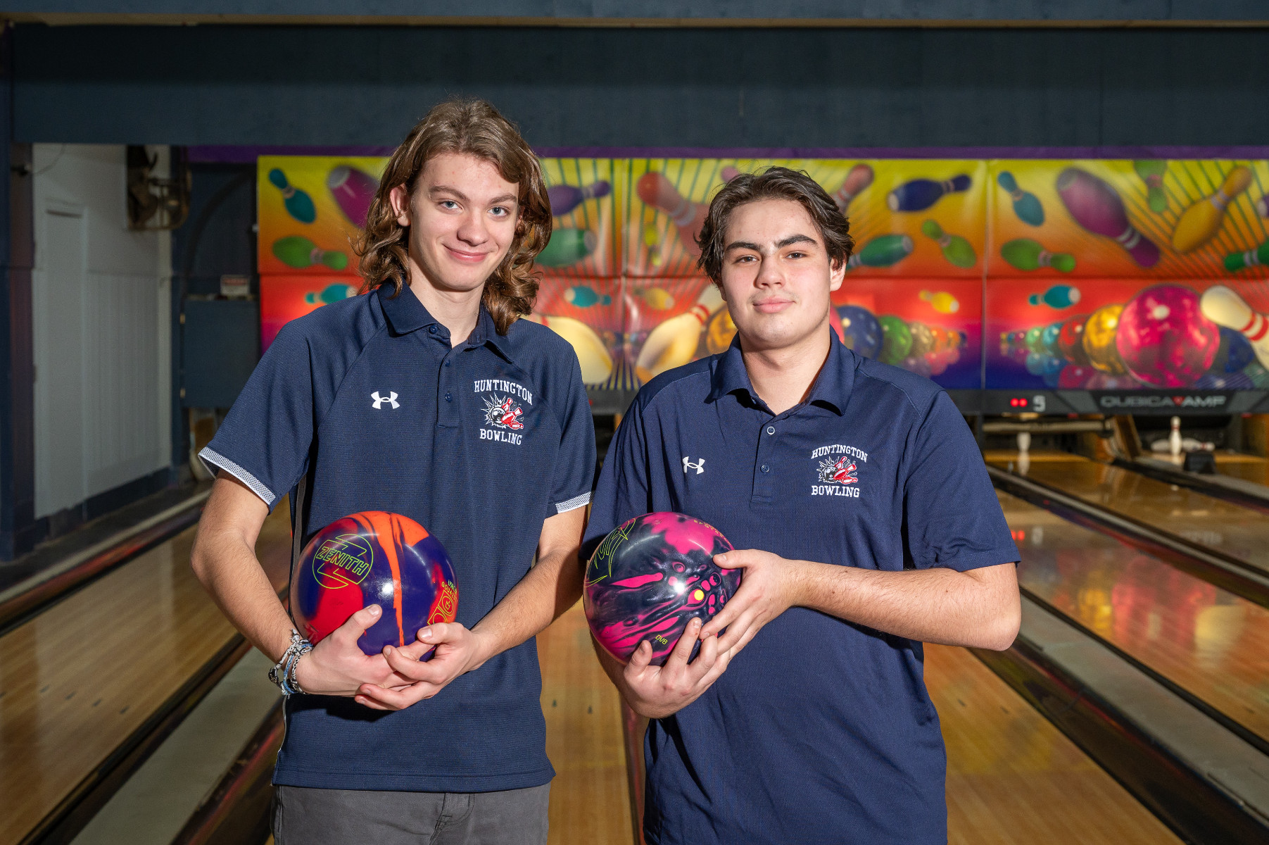 Blue Devil varsity bowling captains Jack Ruthkowski and Andrew Sullivan. (Darin Reed photo (1)