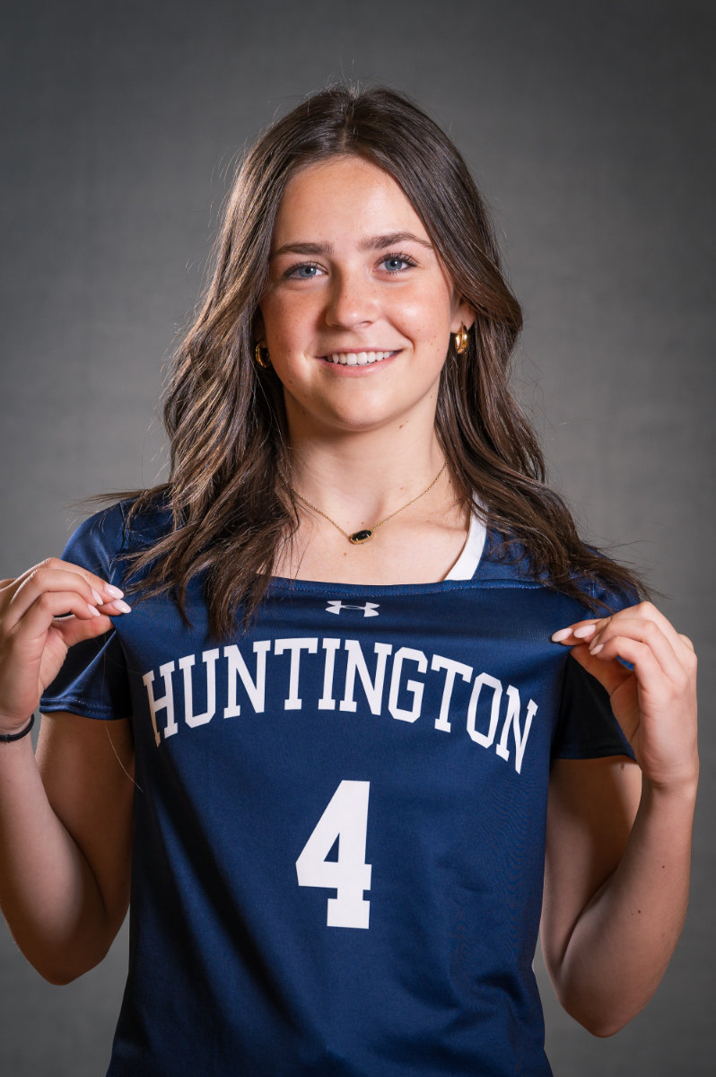  Senior Sophie Carlson is all about Huntington. (Darin Reed photo.)  