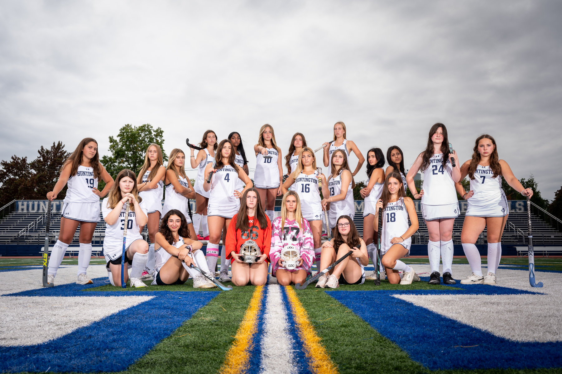  The Blue Devil varsity field hockey team is in the Section XI playoffs. (Darin Reed photo.)  