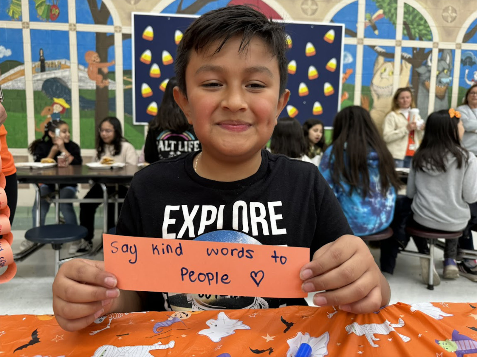  Woodhull School students are spreading kindness wherever they can.  