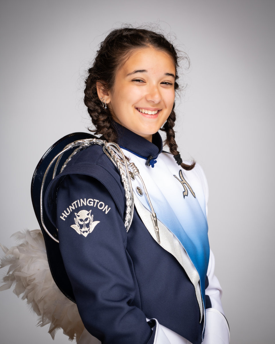  Blue Devil marching band drum major Lily Wasoski. (Darin Reed photo) 