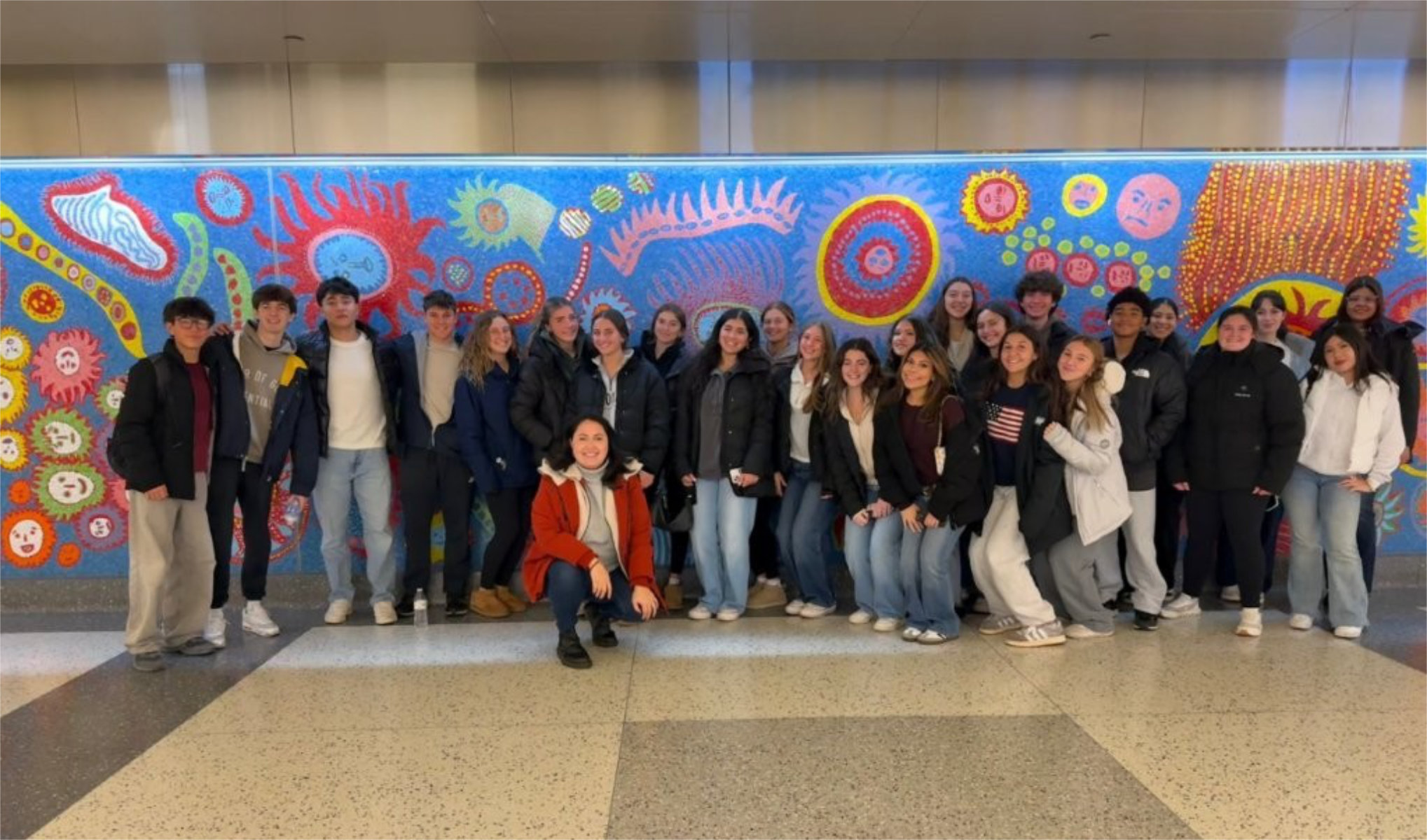  A large group of Huntington students made the trip.
  