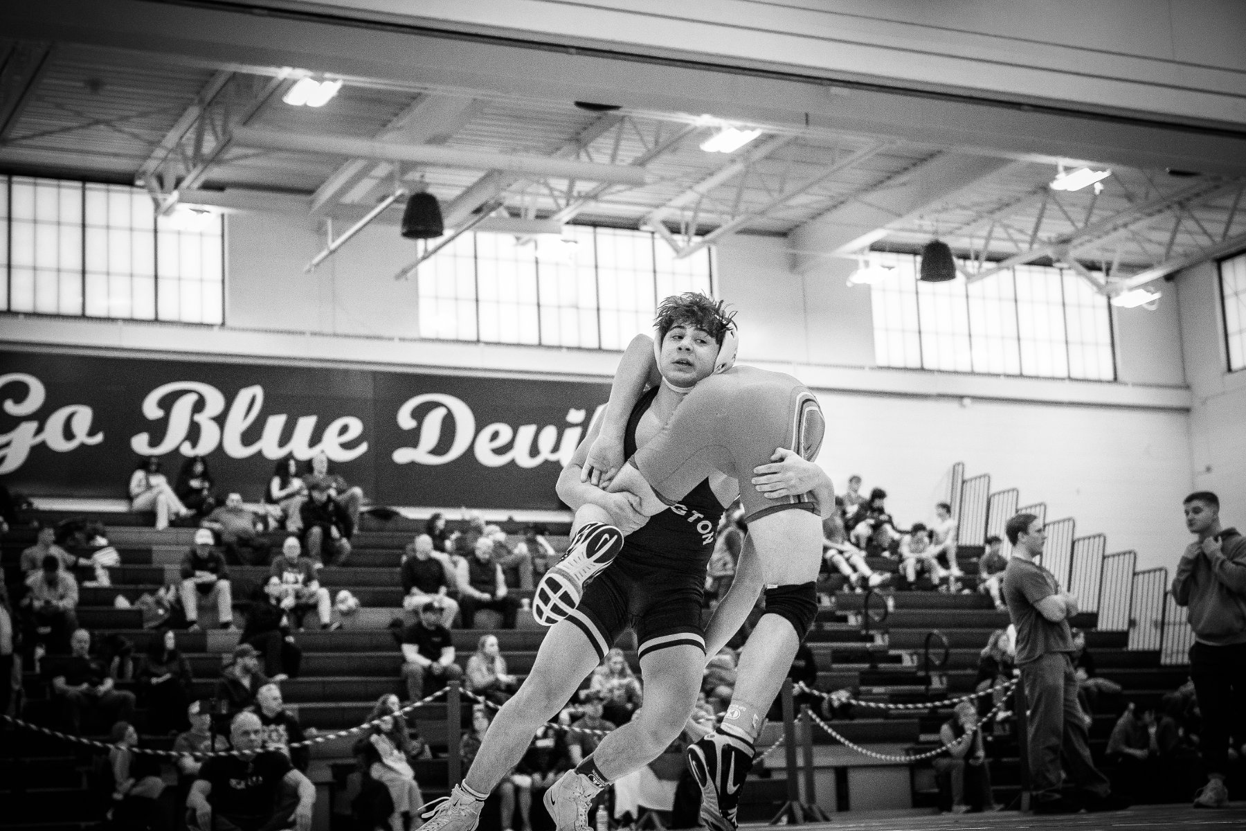 Dante Francis finished second in the Mamaroneck Tiger Wrestling Tournament on Saturday. (Darin Reed photo.)