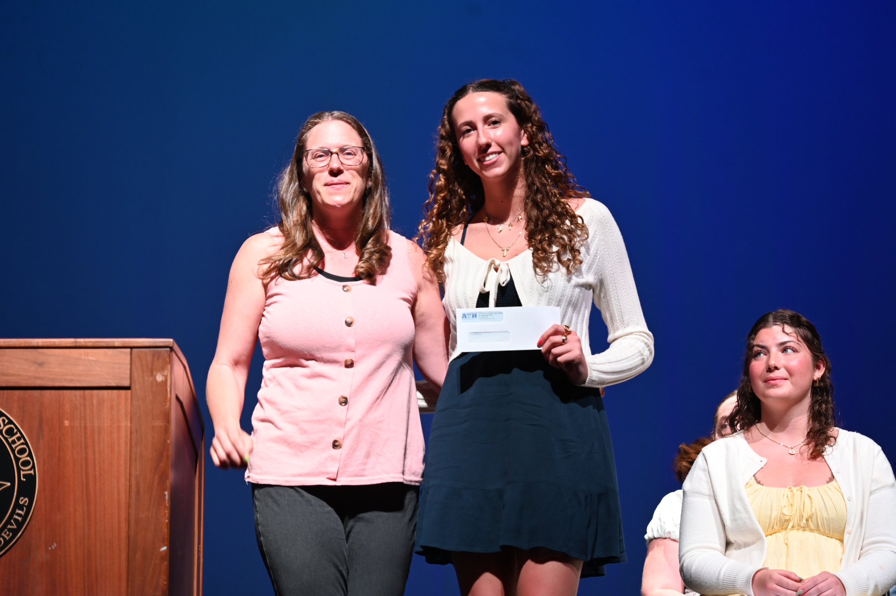 Carol Soskil scholarship recipient Tess Markotsis with Elizabeth Flanagan (2)