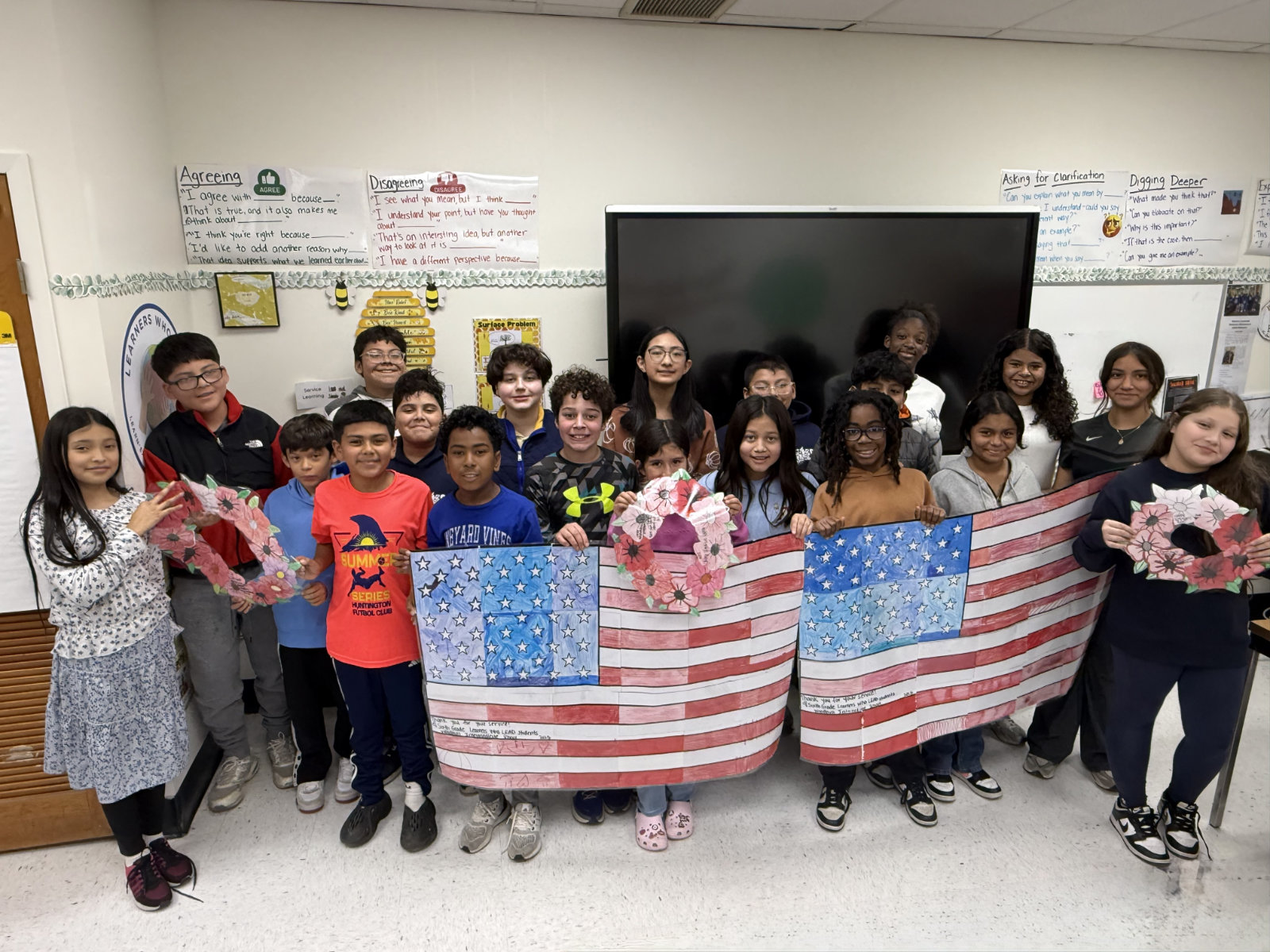  Woodhull School students worked on a project recognizing veterans for their service (5)  