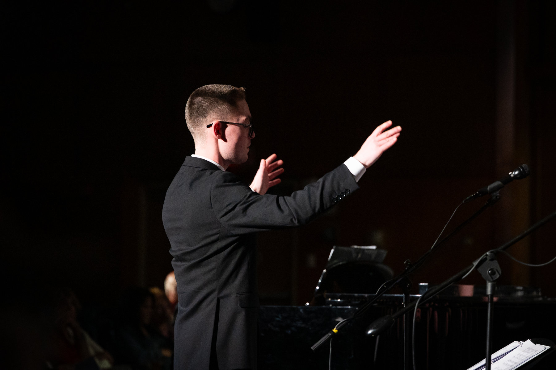  Huntington High School Choral Director Charles Colasanti. (Darin Reed photo.)  
