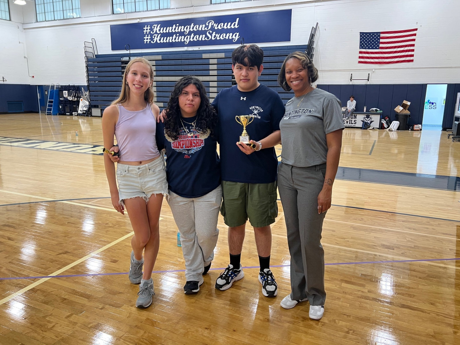 Principal Rochelle C. Brown with the tournament champions.  