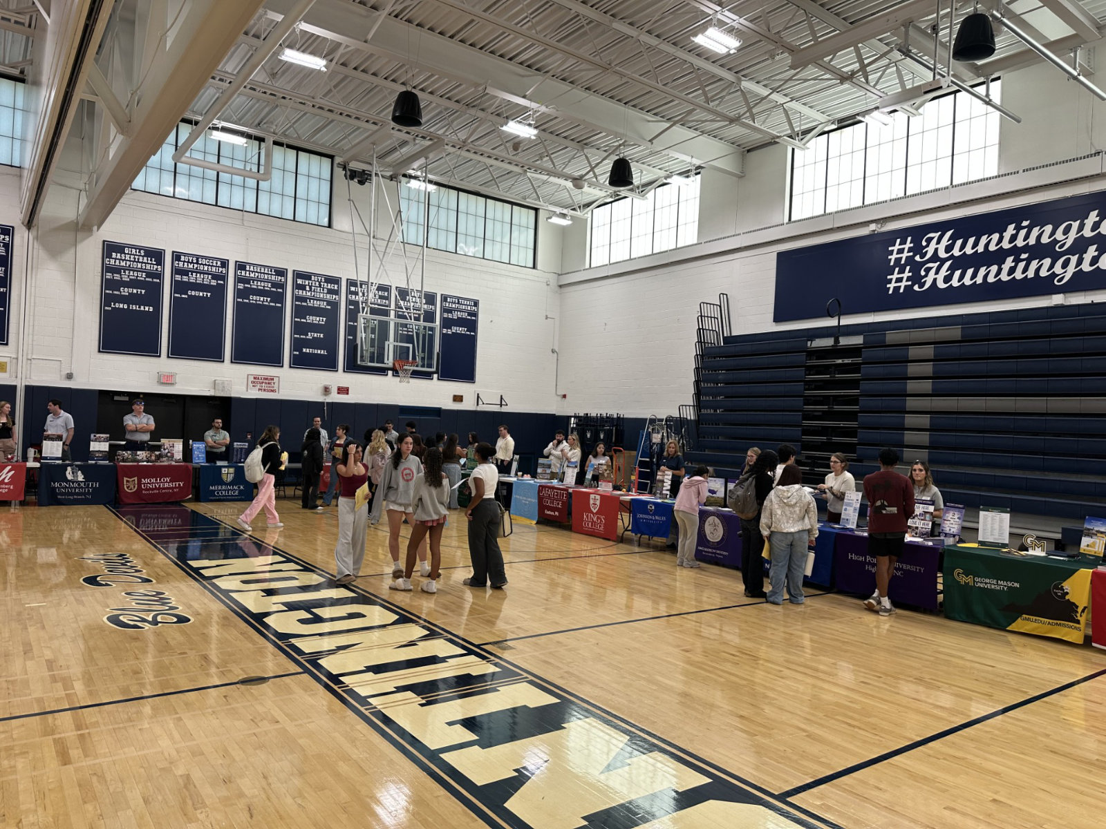  About 300 juniors and seniors attended the recent mini college fair at Huntington High School.  