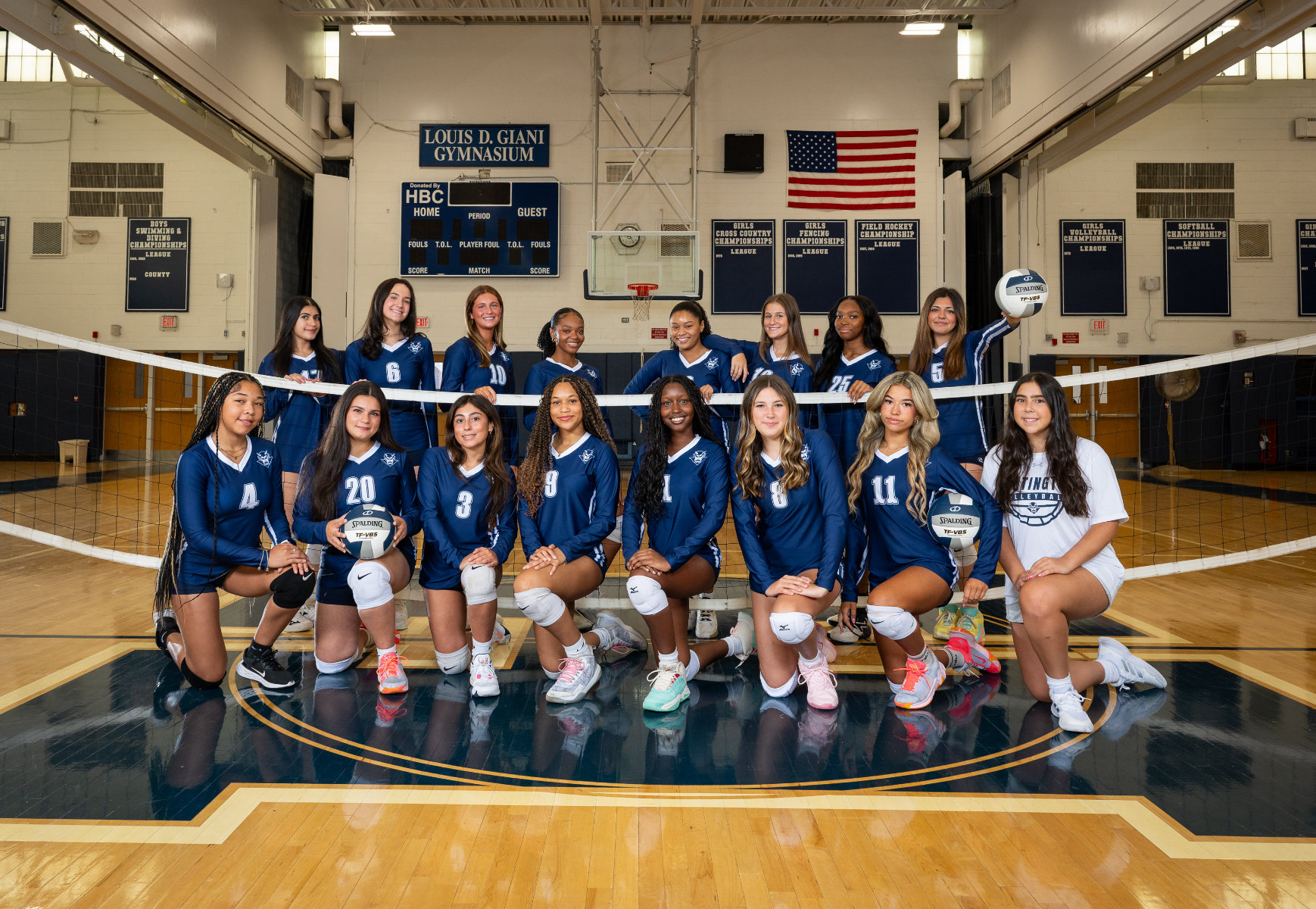  The Huntington High School 2025 varsity girls' volleyball team. (Darin Reed photo)  