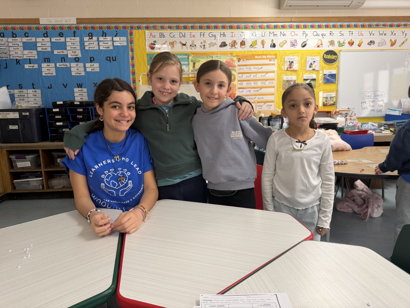  Woodhull fifth grade Learners Who LEAD visited primary student  