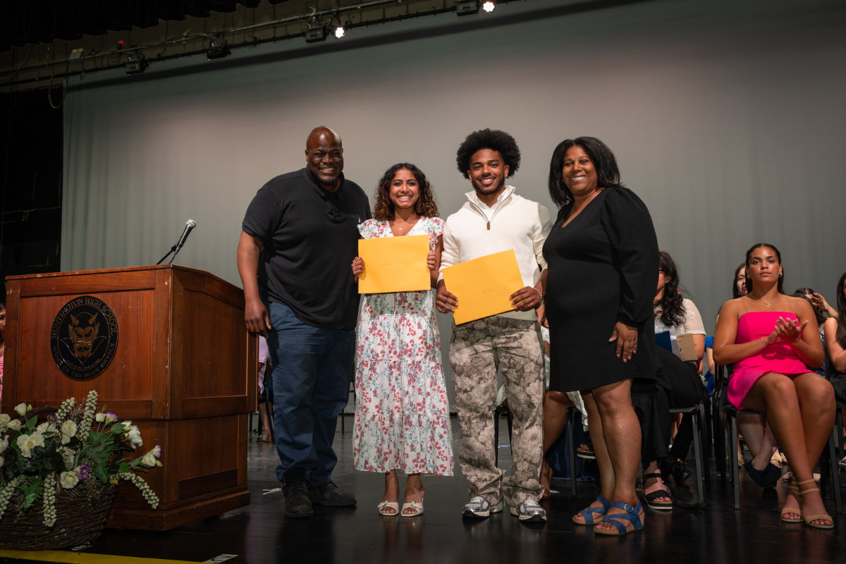  Ken Patrick Johnson and Jenny Martinez flank Amani Huq  and Gevonne Henderson. (Darin Reed photo.) 