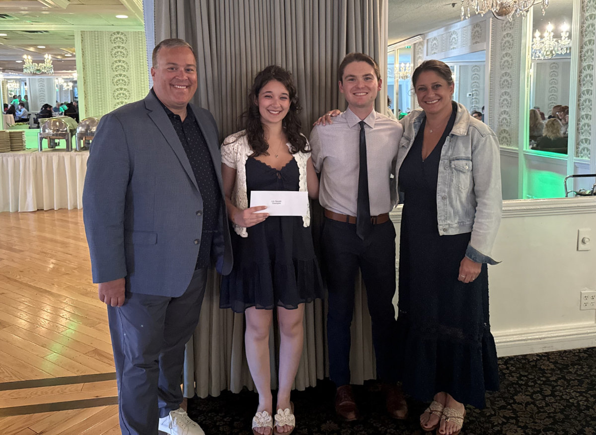  Craig and Janeen Wasoski flank Lily and Charles Colosanti at the recent awards luncheon   
