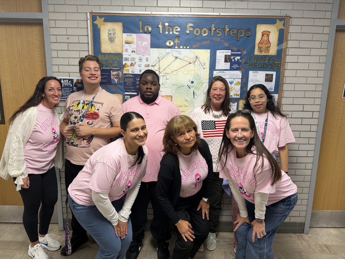Huntington High School wears Pink for Breast Cancer Awareness