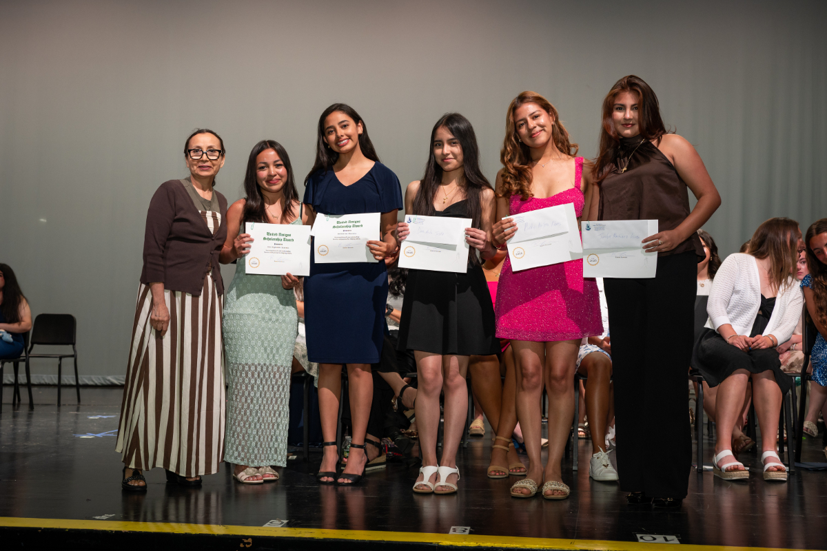 United Amigos club members at the scholarship ceremony. (Darin Reed photo.)  
