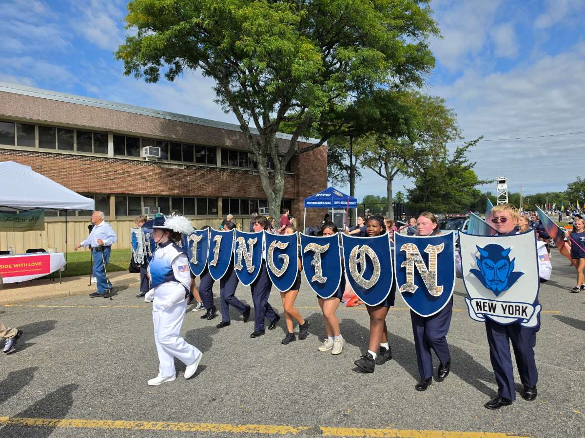  The Huntington marching band was on hand to celebrate Unity Day this weekend.  