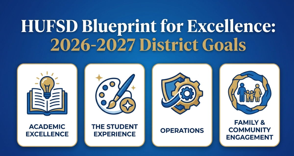  HUFSD's  Board of Education approved the District Goals for the 2026–2027 school year  